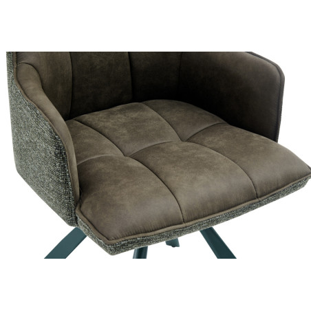 Chaise pivotante SOLSTICE en tissu