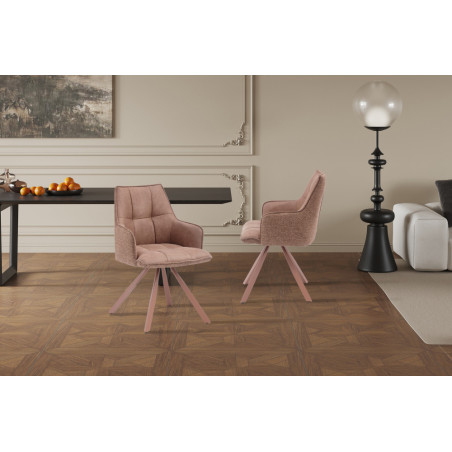 Chaise pivotante SOLSTICE en tissu