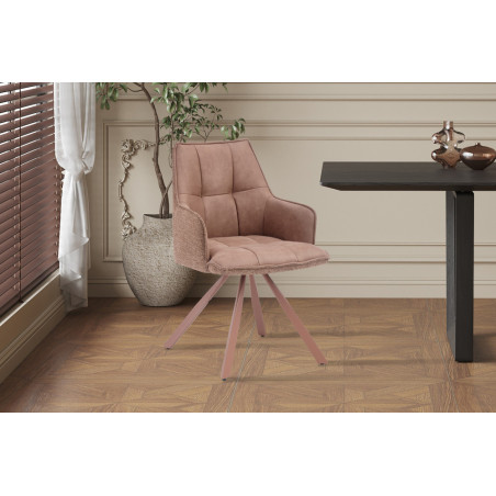 Chaise pivotante SOLSTICE en tissu