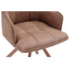 Chaise pivotante SOLSTICE en tissu