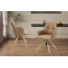 Chaise pivotante SOLSTICE en tissu