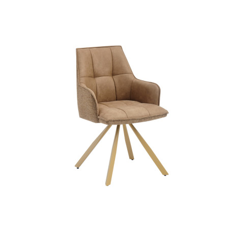 Chaise pivotante SOLSTICE en tissu