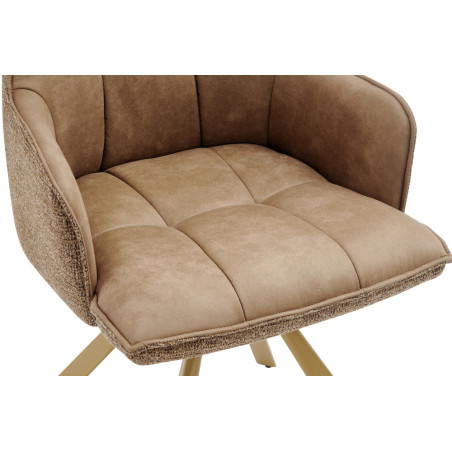Chaise pivotante SOLSTICE en tissu