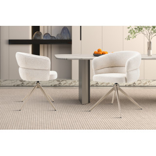 Chaise pivotante LEVANT en tissu