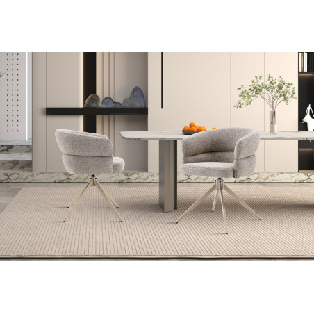 Chaise pivotante LEVANT en tissu