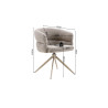 Chaise pivotante LEVANT en tissu
