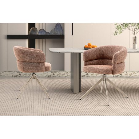 Chaise pivotante LEVANT en tissu