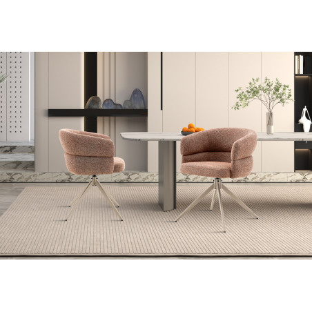 Chaise pivotante LEVANT en tissu