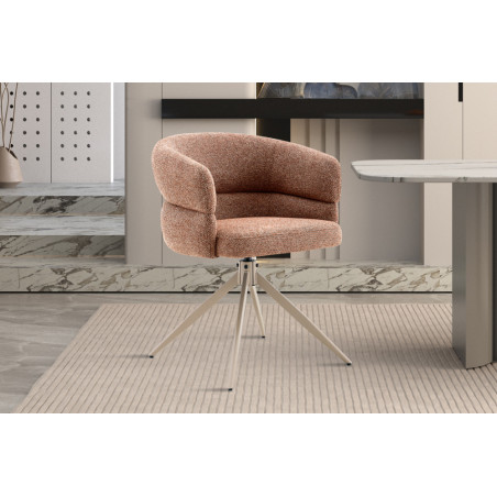 Chaise pivotante LEVANT en tissu