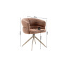 Chaise pivotante LEVANT en tissu