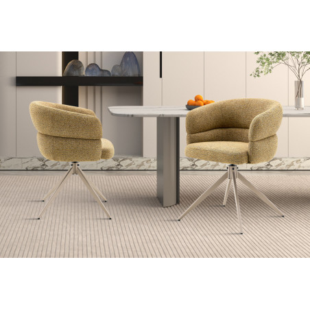 Chaise pivotante LEVANT en tissu