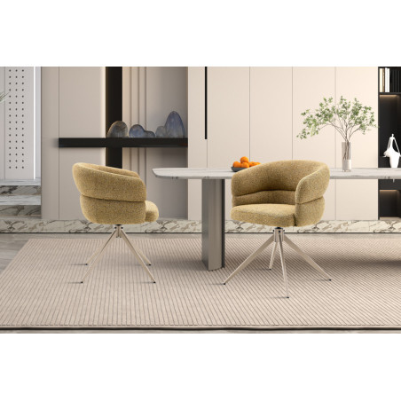 Chaise pivotante LEVANT en tissu