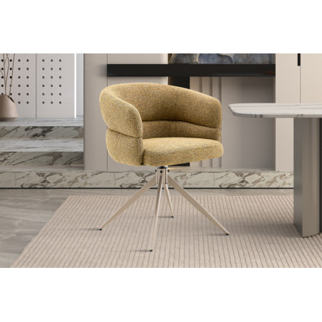 Chaise pivotante LEVANT en tissu
