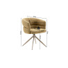 Chaise pivotante LEVANT en tissu