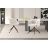 Chaise pivotante LEVANT en tissu
