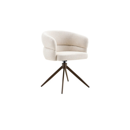 Chaise pivotante LEVANT en tissu