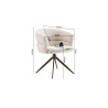 Chaise pivotante LEVANT en tissu