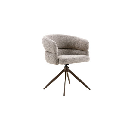 Chaise pivotante LEVANT en tissu