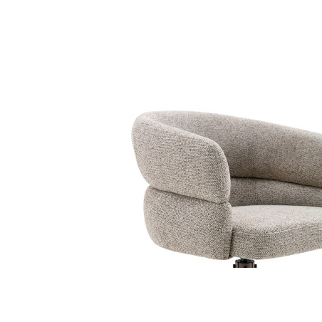 Chaise pivotante LEVANT en tissu