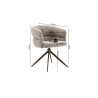 Chaise pivotante LEVANT en tissu