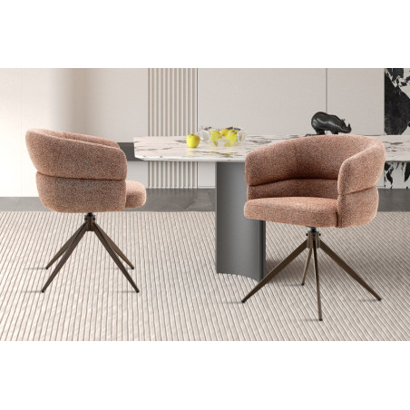 Chaise pivotante LEVANT en tissu