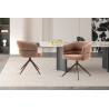 Chaise pivotante LEVANT en tissu