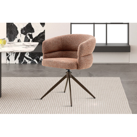 Chaise pivotante LEVANT en tissu