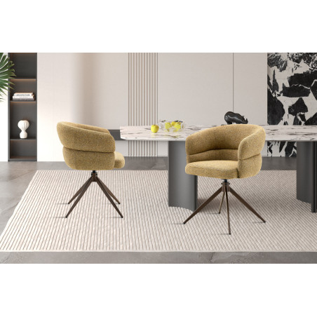 Chaise pivotante LEVANT en tissu