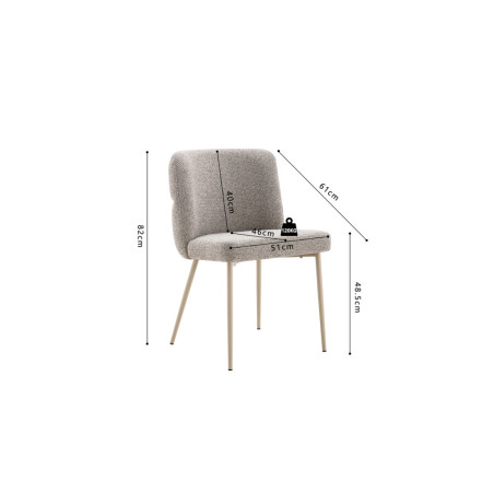 Chaise ALOE en tissu