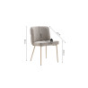 Chaise ALOE en tissu
