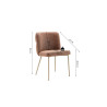 Chaise ALOE en tissu
