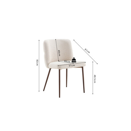 Chaise ALOE en tissu