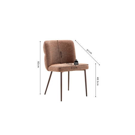 Chaise ALOE en tissu