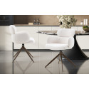 Chaise pivotante RONCE en tissu