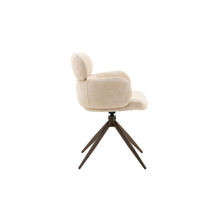 Chaise pivotante RONCE en tissu