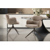 Chaise pivotante RONCE en tissu
