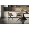 Chaise pivotante RONCE en tissu