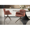 Chaise pivotante RONCE en tissu
