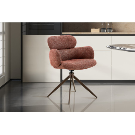 Chaise pivotante RONCE en tissu