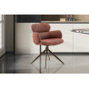 Chaise pivotante RONCE en tissu