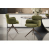 Chaise pivotante RONCE en tissu