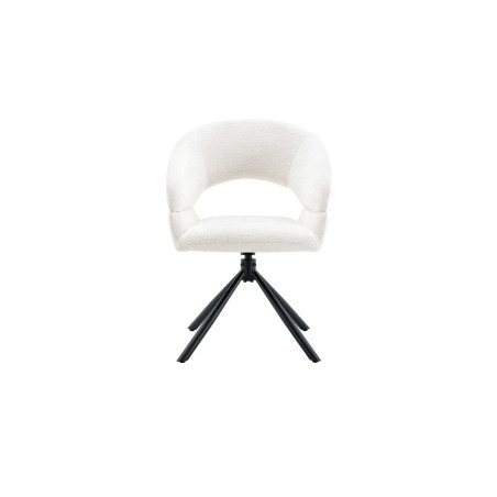 Chaise pivotante AMBROISIE en tissu