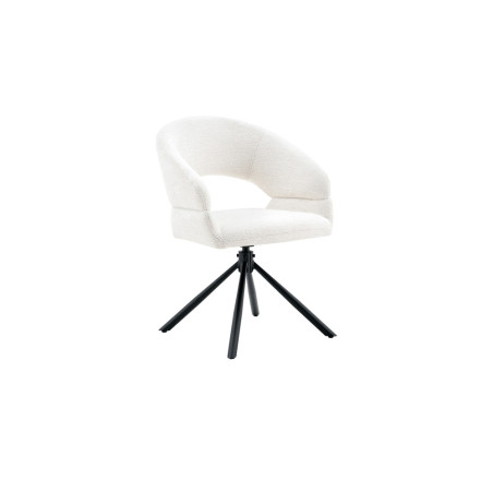 Chaise pivotante AMBROISIE en tissu