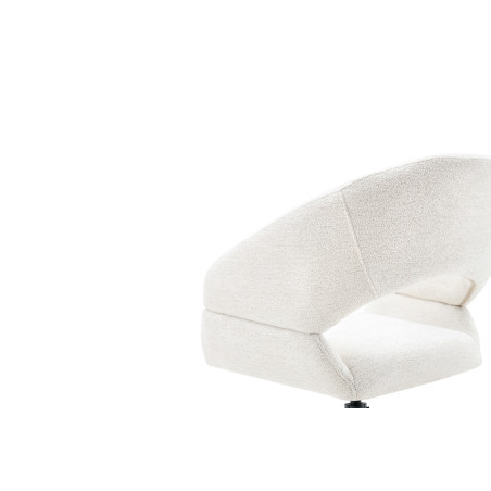 Chaise pivotante AMBROISIE en tissu