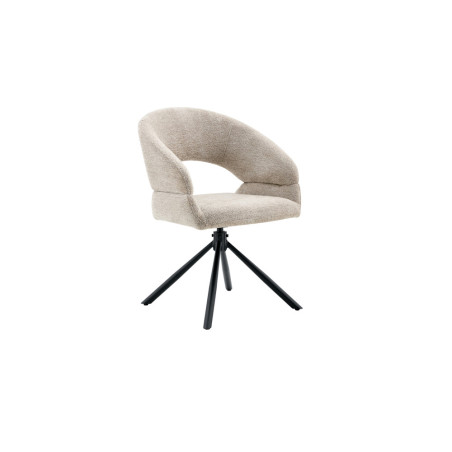 Chaise pivotante AMBROISIE en tissu