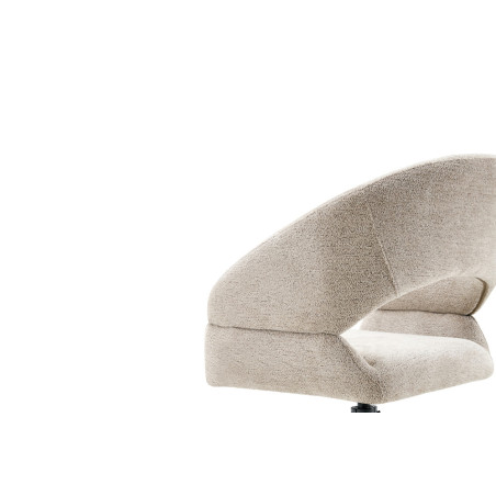 Chaise pivotante AMBROISIE en tissu