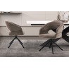 Chaise pivotante AMBROISIE en tissu