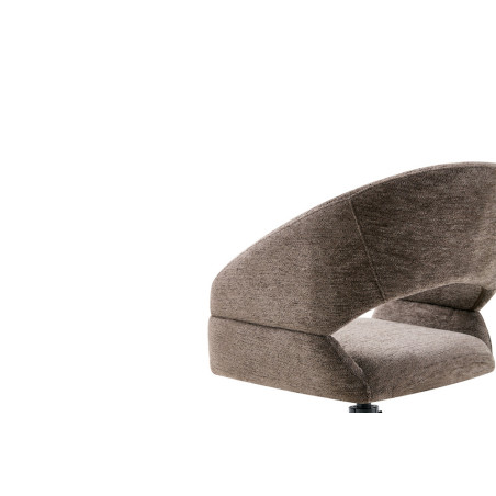 Chaise pivotante AMBROISIE en tissu