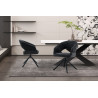 Chaise pivotante AMBROISIE en tissu