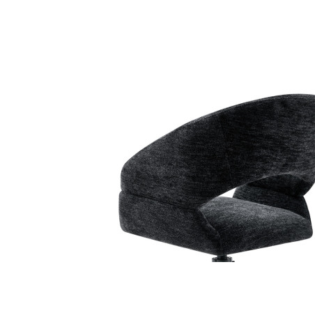 Chaise pivotante AMBROISIE en tissu